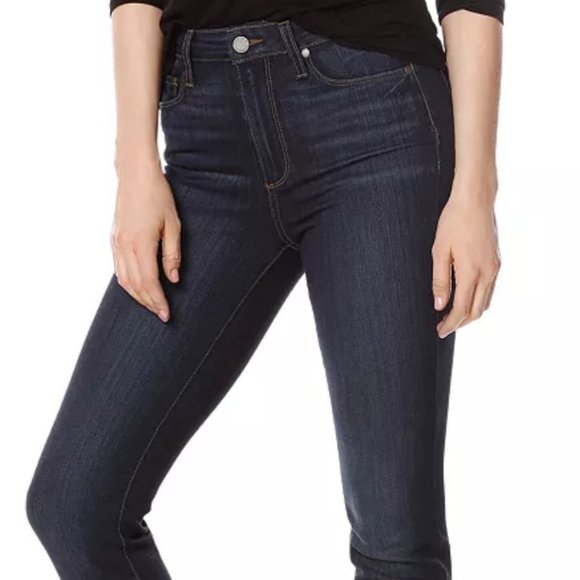 EUC Paige Denim Odie Dark Wash Baby Bootcut  Jeans size 25 - Picture 3 of 6